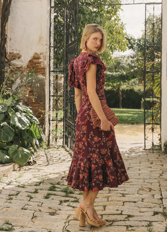 VESTIDO LOLITA BERENJENA