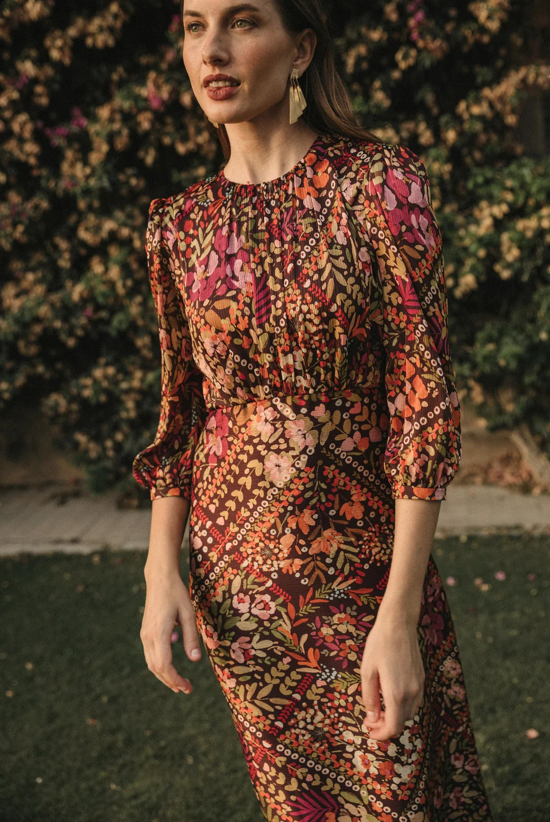 VESTIDO MOLLY MARRON