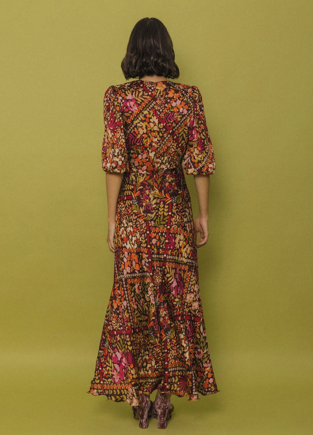 VESTIDO MOLLY MARRON