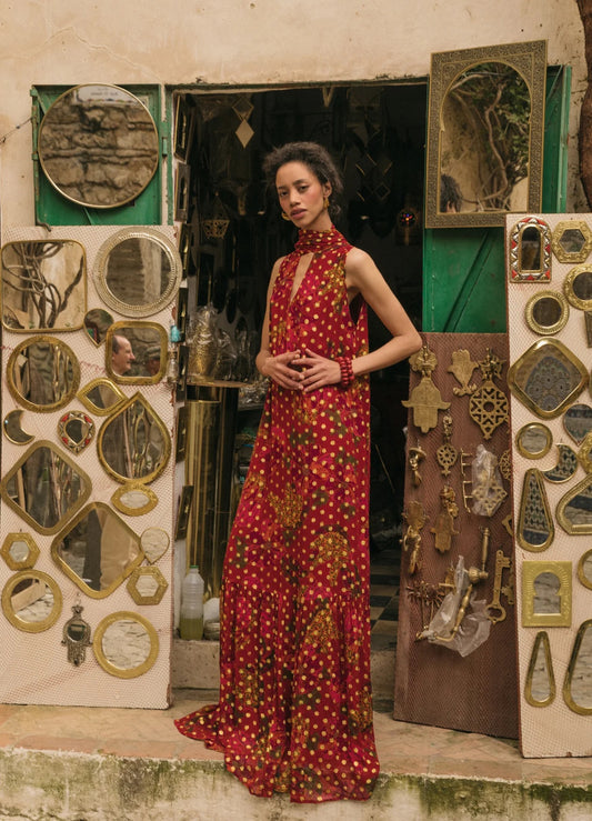VESTIDO ZURITA ROJO