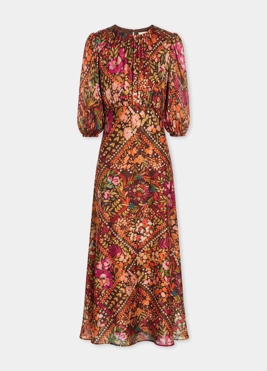 VESTIDO MOLLY MARRON